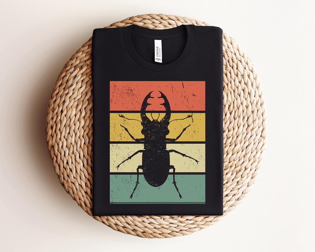 Insect Shirt, Bug Shirt, Entomology Gifts, Vintage Stag Beetle Shirt - Etsy