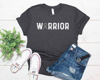 Brain Cancer Warrior Shirt, Brain Cancer Awareness Shirt,  T Shirt Tank Top Hoodie Sweatshirt