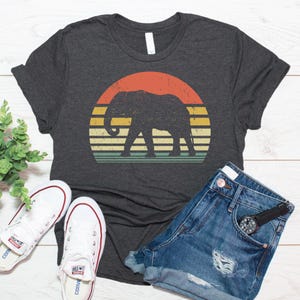 Presentes com tema de elefante, camiseta vintage com tema de elefante