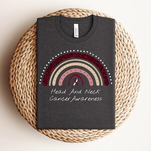 Head And Neck Cancer Awareness Shirt, Head And Neck Cancer Rainbow Shirt