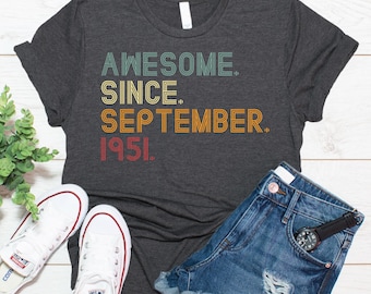 75th Birthday Gift For Women And Men, 75th Birthday Shirt, Vintage 1951 Shirt