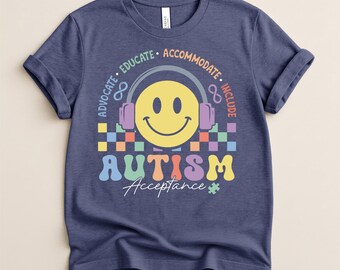 Maglietta per l'accettazione dell'autismo, regalo per insegnanti di sostegno, maglietta per la sensibilizzazione sull'autismo