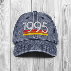 Vintage 1995 Hat, 30th Birthday Cap, 30th Birthday Gift, Embroidered Dad Cap