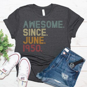 75.Geburtstag Geschenk für Frauen und Männer, 75.Geburtstag Shirt, Vintage 1950 Shirt
