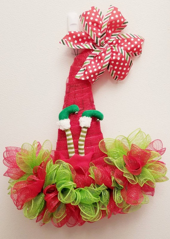 Christmas Elf Hat Door Hanger Elf Door Hanger Front Door Hanger Classroom Decor Nursing Home Christmas Decor Kids Room Christmas Decor