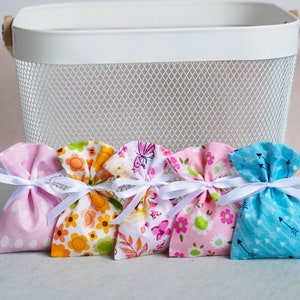 Sacchetti regalo in cotone per bomboniere / Sacchetti per bomboniere fatti a mano con lacci a nastro / Perfetti per baby shower, matrimoni e bomboniere