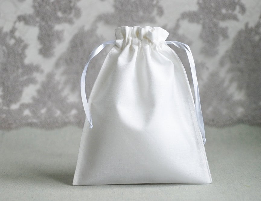 fabric gift bags with drawstring