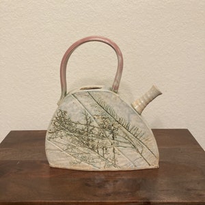 Postmodern Brutalist Pottery Teapot - Watering Can -Pitcher - Vessel - SIGNED