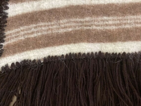 ALPACA-Peru Wool Shawl - CHALAN Open Front Poncho… - image 7