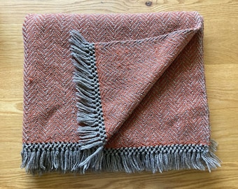 VTG Handwoven Wool Throw Blanket - Handmade by Dorothy Jenkins