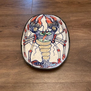 Brush Fire Pottery Ceramics Platter - 15&quot; - Gurteenakilla - West Cork Ireland 2001