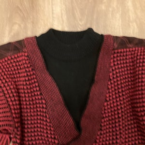Avant Garde Sweater 1980s-90s Sweater - STREET SCENES - Men&#39;s Boxy Pullover Size Small