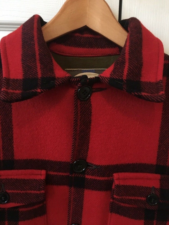 H.W. Carter & Son's Wool Coat Men's Red 1930s H.W. Carter and Sons wool coat