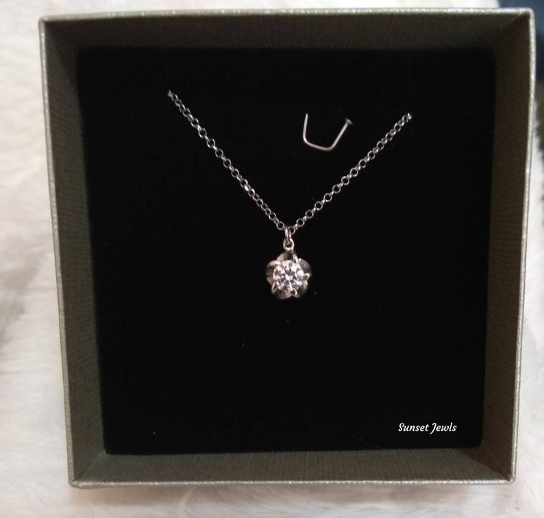 Modern Greek Jewelry Bride to be Everyday pendant Wedding Pendant Elegant Gift Made in Greece Solitaire Cubic Zirconia Necklace