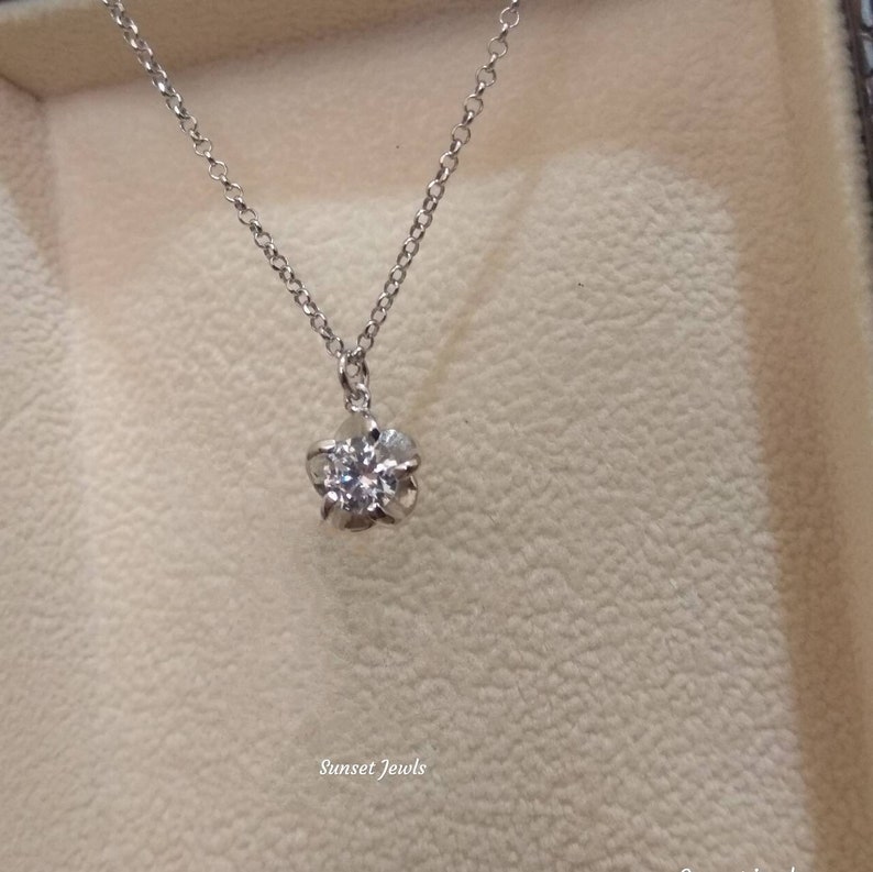 Modern Greek Jewelry Bride to be Everyday pendant Wedding Pendant Elegant Gift Made in Greece Solitaire Cubic Zirconia Necklace