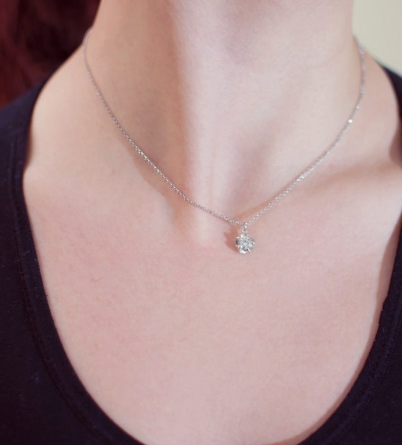 Modern Greek Jewelry Bride to be Everyday pendant Wedding Pendant Elegant Gift Made in Greece Solitaire Cubic Zirconia Necklace