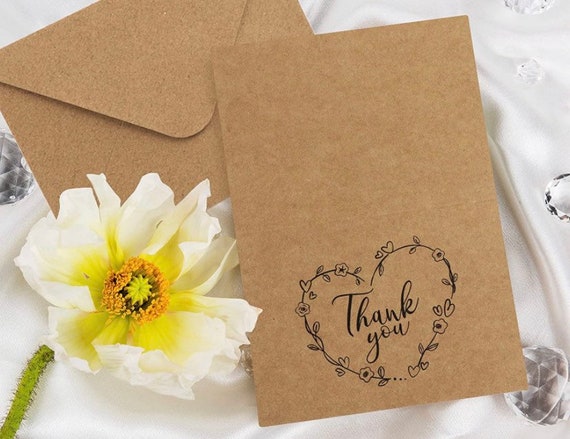 10pcs Blank Greeting Cards with Envelopes Thank You Cards Handmade