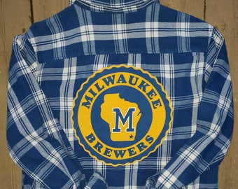 brewers flannel shirt