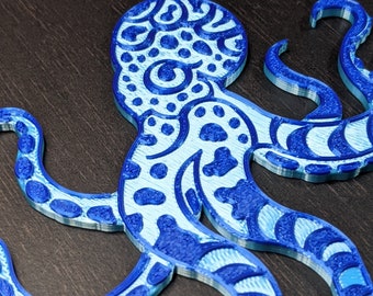 octopus and tentacles sea creatures animal fridge magnets ocean lovers gift Octopus Originial Magnet Art ocean art