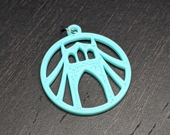 St Johns Bridge PDX Charm: Ornament, Zipper Pull