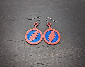 Lightning Bolt Earrings: 13 Point Bolts