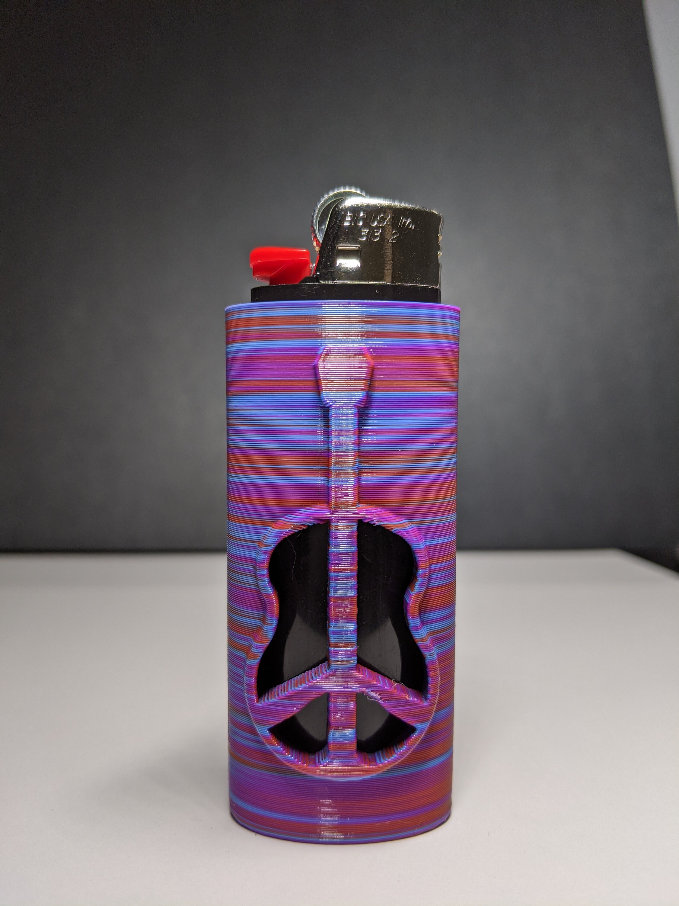 Lighter Sleeve Guitar 3D Printed Smooth Ellipses Lighter Etsy