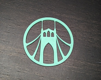 St Johns Bridge Magnet: Portland Oregon Gift