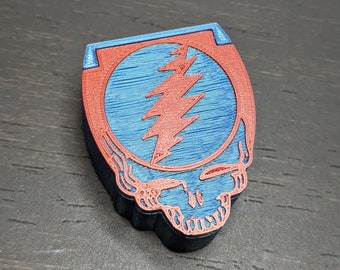 Steal Your Face Box: Deadhead Jewelry Stash Box with a Magnetic Lid