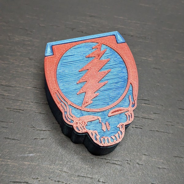 Steal Your Face Box: Deadhead Jewelry Stash Box with a Magnetic Lid