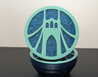 St Johns Bridge Stash Box: PDX Trinket Storage with Magnetic Closure