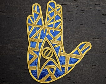 Spock Badge - Magnet - Live Long and Prosper - 3D Printed with PLA - Multiple Colors Available