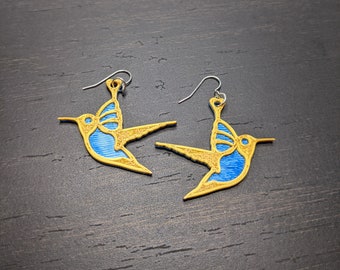 Hummingbird Earrings: Colorful Design