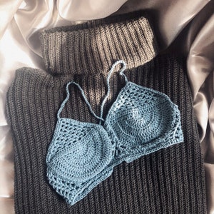 Stevie Bralette Crochet Pattern, Crochet Top Pattern, Bikini Top Pattern image 1