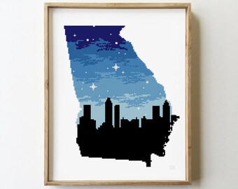 Georgia Cross Stitch Etsy