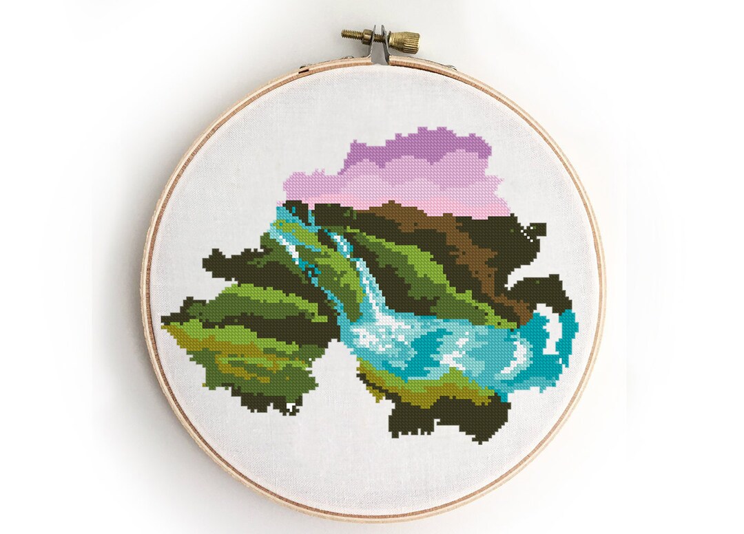 Northern Ireland Cross Stitch Pattern Counted Easy Design Etsy
