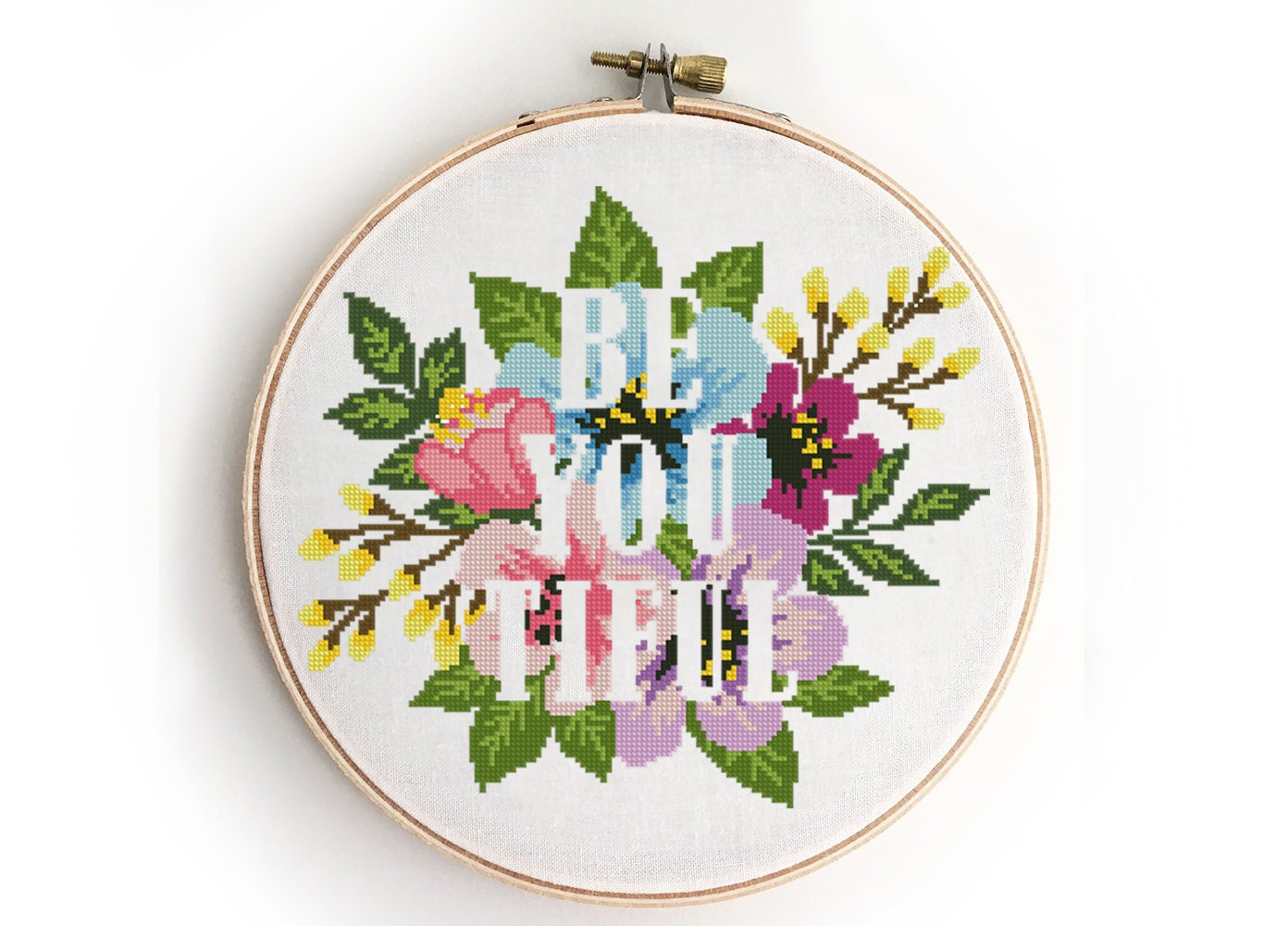 Beautiful counted cross stitch pattern flowers floral peony | Etsy