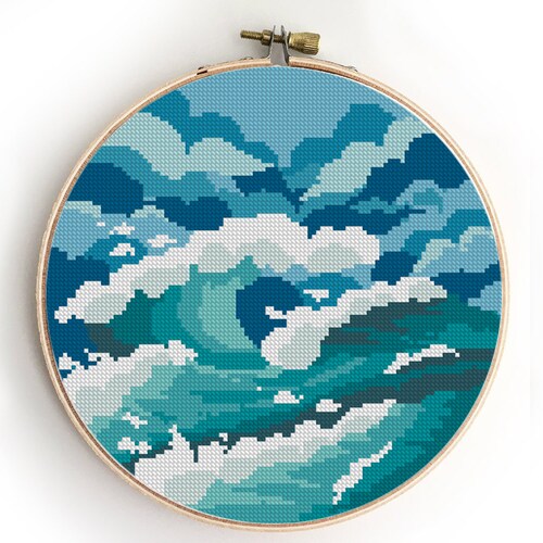 Octopus Counted Cross Stitch Pattern Sea Ocean Animal Fish Etsy