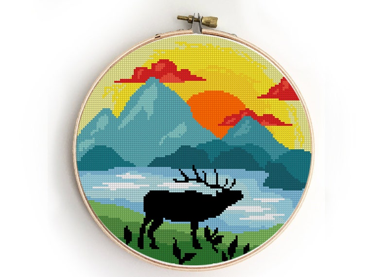 Set of 11 National Parks Counted Cross Stitch Patterns Rocky - Etsy