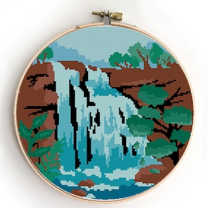 Cuyahoga Valley National Park Cross Stitch Pattern: Ohio Landscape (PDF)