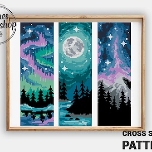 Bookmarks Cross Stitch Patterns PDF | Easy DIY Sampler Designs | Counted Embroidery Charts | Modern Xstitch Set