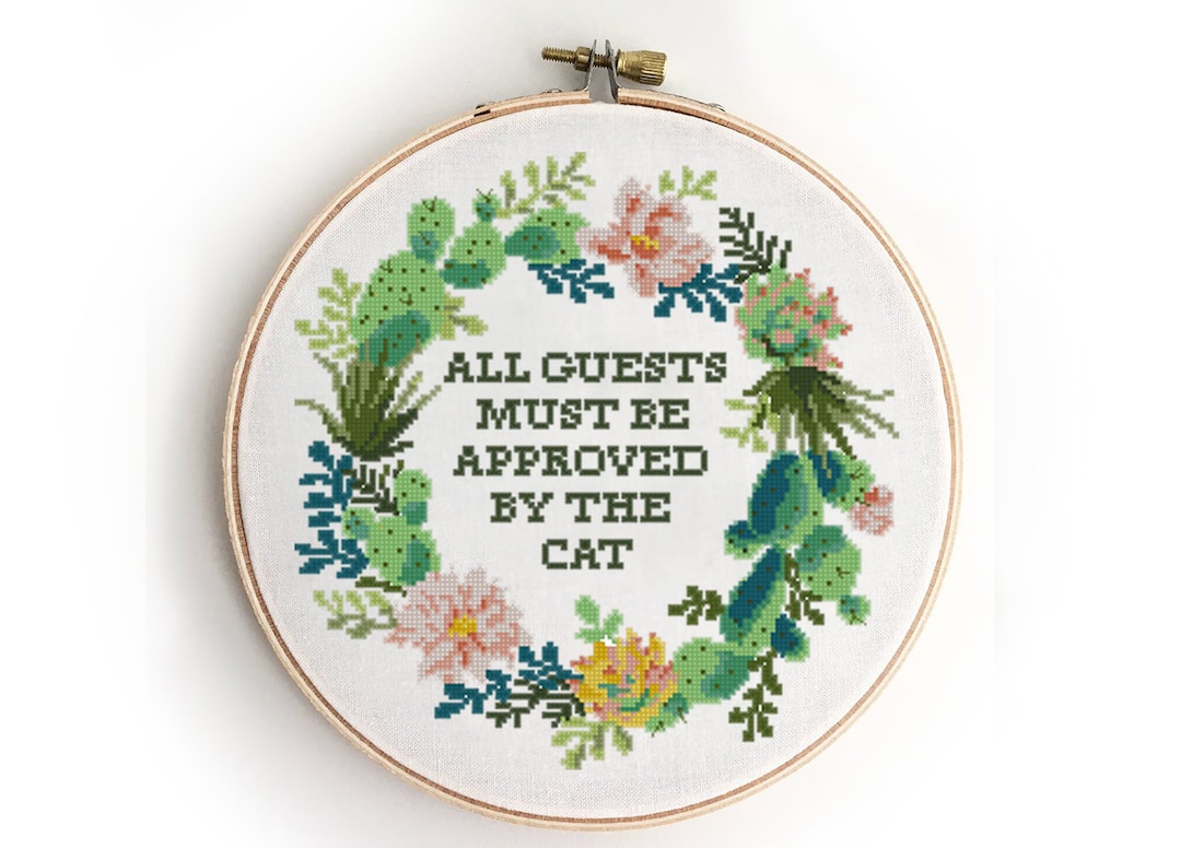 Funny Quote Cross Stitch Pattern PDF | Modern Sarcastic Saying | Easy ...