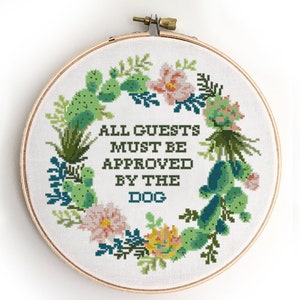 Citaat kruissteekpatroon geteld moderne cactus xstitch DIY-kaartontwerp - kruissteekpatroon (digitaal formaat - pdf)
