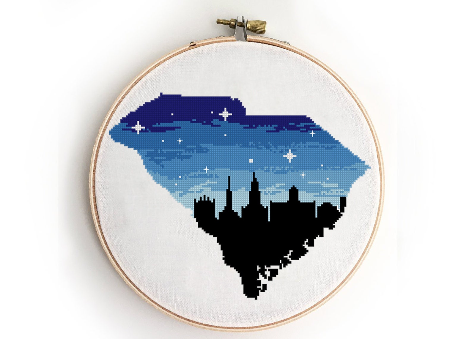 South Carolina Cross Stitch Pattern Charleston Silhouette USA Etsy