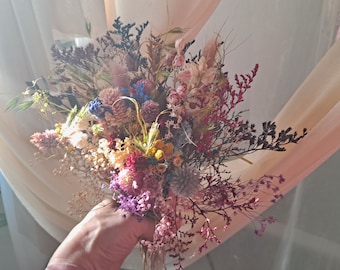 Handcrafted Dried Flower Bouquet | Wildflower Table Arrangement