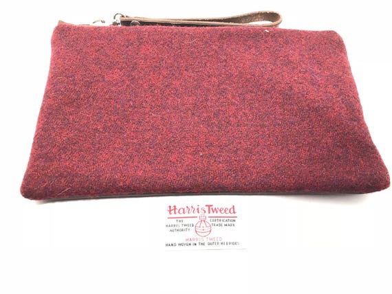 dark red clutch bag