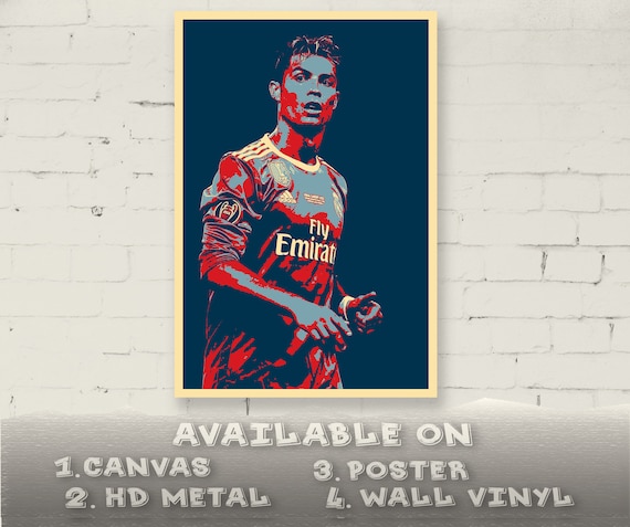 Cristiano Ronaldo Wall Hole 3D Decal Vinyl Sticker Room Smashed Cr7 01 Soccer