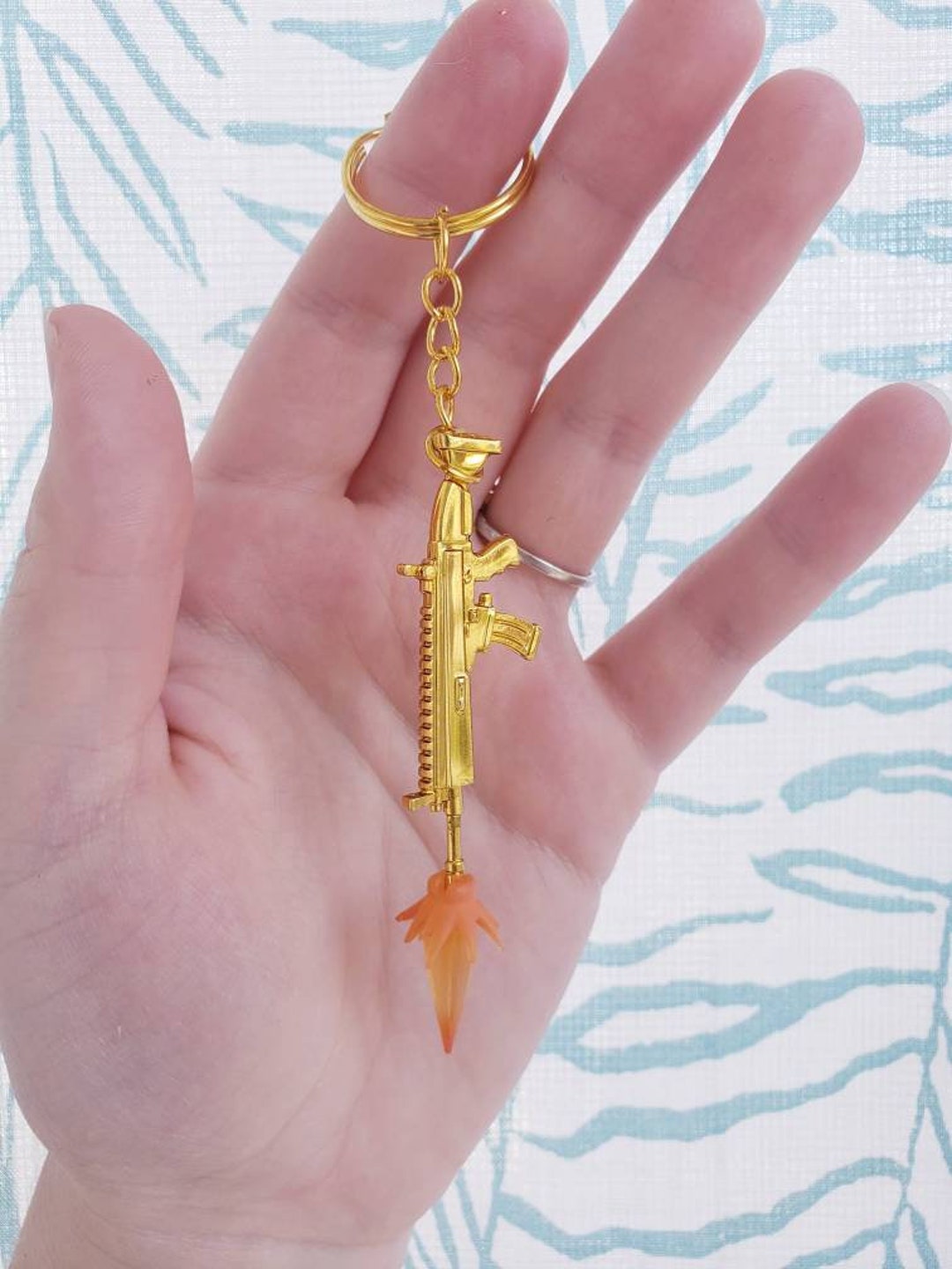 Video Game Repurposed Gold AR Gun Keychain - Etsy