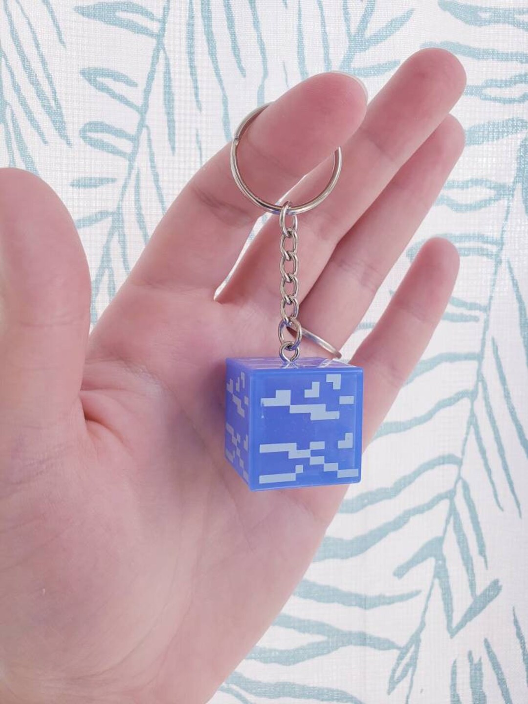 Minecraft Period Table Keychain // Water - Etsy