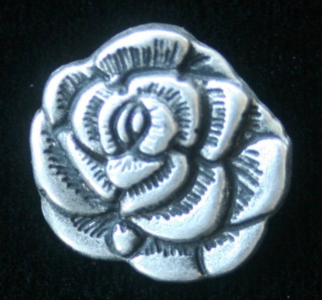 FREE First Class Shipping, Nambe' Rose, Antique Silver Color, Shank