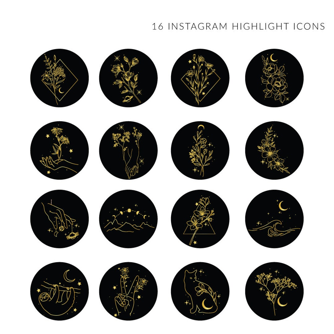 Instagram Story Highlight Icons, Floral Instagram Icons, Highlight